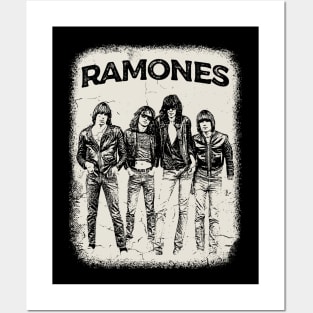 Vintage Distressed Ramones Posters and Art